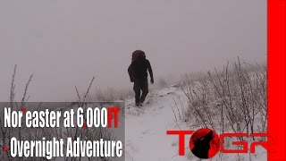 Facing the Storm  Noreaster at 6000FT  Overnight Adventure [upl. by Severin237]