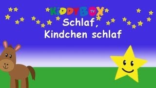 Schlaf Kindlein schlaf  Kinderlieder zum Mitsingen  KIDDYBOXTV [upl. by Berget]