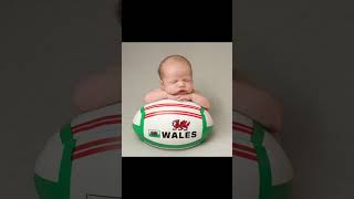 Getting newborns ready for the autumn internationals newbornphotographer rugby wales [upl. by Lucho521]