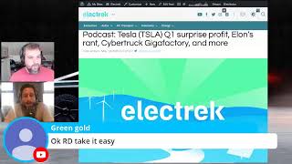 Electrek Podcast Tesla TSLA Q1 surprise profit Elons rant Cybertruck Gigafactory and more [upl. by Aicnarf]