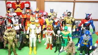 ソフビコレクションBOX開封！大量の戦隊・仮面ライダー・ウルトラマンのソフビを見ていく動画 sofubi sofuvi sentai ultraman [upl. by Sirref47]