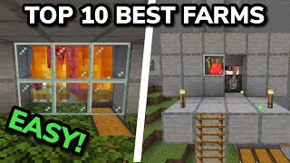 TOP 10 BEST FARMS in Minecraft Bedrock 120 MCPEXboxPS4Nintendo SwitchPC [upl. by Sybil420]