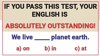 English Grammar Test ✍️📖 If you pass this test your English is absolutely outstanding [upl. by Airb434]