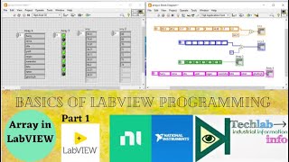 LabVIEW Tutorial  Basics of Array in LabVIEW Programming  Part 1 Technology of LabVIEW and Automa [upl. by Wilhide]