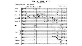 Score Copland  quotBilly the Kidquot Suite 1938 for orchestra [upl. by Goldin]