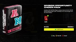 OPENING THE DIVISION OPPORTUNITY CHOICE PACK  IS IT WORTH IT [upl. by Snehpets]