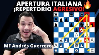 Apertura ITALIANA Ataca como KASPAROV Por concepto [upl. by Calypso]