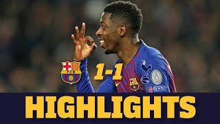 BARÇA 11 TOTTENHAM  Match highlights [upl. by Adhamh]