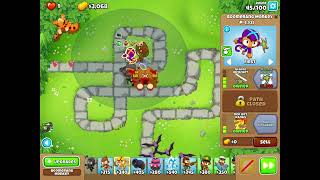 BTD6 monkey meadow chimps mode Quincy no micro [upl. by Enilaf197]