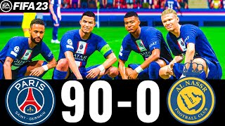 FIFA 23  MESSI RONALDO MBAPPE NEYMAR ALL STARS  PSG 900 AL NASSR  PS5 4K [upl. by Einnaj]