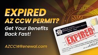 Renew Your Expired Arizona CCW [upl. by Hsekar]