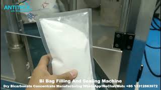 Bi Bag Filling And Sealing Machine  Dry Bicarbonate Concentrate Manufacturing Bibag Filler Machine [upl. by Anniahs]