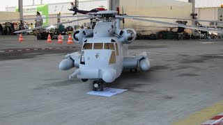 Giant scale MH53 Pave Low RC Model Helicopter roll Start uncut flight [upl. by Mcarthur]