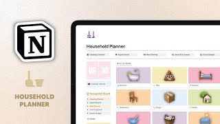 Manage your Home with this Household Planner Notion Template 🏡📅 [upl. by Fenn]