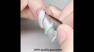 Use ZRKGEL 3D Nostick Hand construction nail gel and temperature change nail gel to create nail art [upl. by Rapsag905]