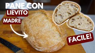 PANE CON LIEVITO MADRE LA RICETTA COMPLETA E FACILE [upl. by Britta957]