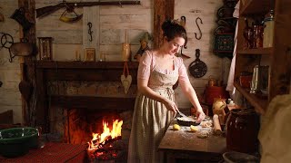 Making Dinner in 1820s America  Winter 1823 [upl. by Ahsikit]