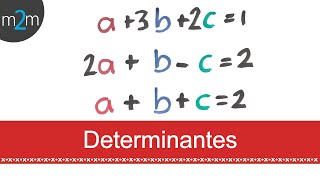 Sistemas de ecuaciones 3x3 │ método por determinantes [upl. by Ahsilrac]