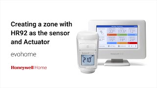 Creating a Zone With HR92 as the Sensor and Actuator with evohome [upl. by Babs]