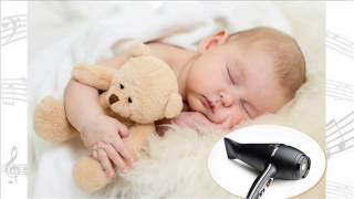 Hair dryer Sleep Trick Babies Love This WHITE NOISE [upl. by Ike]