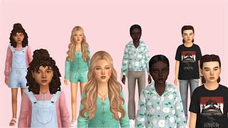 Female Child Pack 01  The Sims 4 Cas  CC Folder  LiyaahSims [upl. by Alethea]