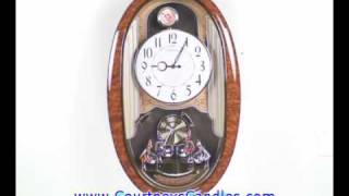 Seiko QXM127BRH Melodies in Motion Musical Clock [upl. by Enohs705]