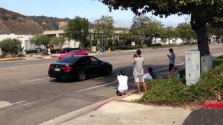 LOUD F10 BMW M5 launch control huge burnout wexhaust [upl. by Eduard874]