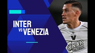 INTER MILAN vs VENEZIA LIVE FOOTBALL MATCHSERIA A🔴🔴🔴🔴🔴 [upl. by Reggie240]