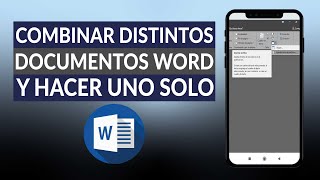 Cómo Combinar Distintos Documentos Word y Hacer uno Solo  Guía Paso a Paso [upl. by Geiss835]