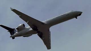 CRJ700 in Star Alliance livery landing at LeipzigHalle airport Germany [upl. by Eenwat913]