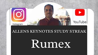 rumex from allens keynotes [upl. by Atenahs]