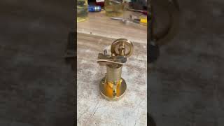 Testing Mini Steam Engine with Boiler  EngineDIY [upl. by Anida]