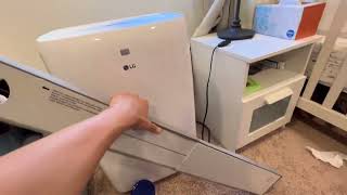 LG 6000 BTU DOE 8000 BTU ASHRAE Portable Air Conditioner Window Installation Kit Review [upl. by Orsola]