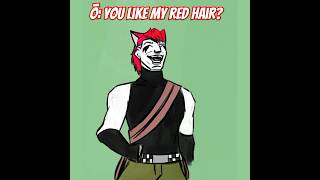 Red hair drawing memes charactermeme spidersona Ōkami bluespider maysocs lol fypシ゚viral [upl. by Ilan]