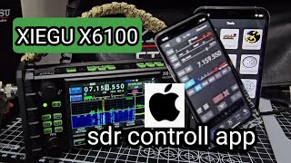 XIEGU X6100 amp iOs SDR Controp App Full Set Up [upl. by Chemarin]