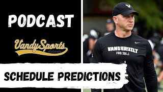 Tuesday 82024 Vanderbilt football gamebygame predictions schedule analysis [upl. by Mikes]