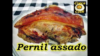 Pernil recheado assado aprenda fazer a salmoura para tempero [upl. by Carleton]