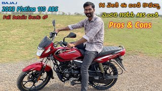 Bajaj Platina 110 ABS Price amp Specs in telugu  TechTravelTelugu [upl. by Connie529]