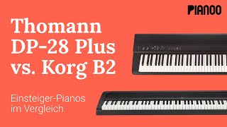 EPianoVergleich Korg B2 vs Thomann DP28 Plus [upl. by Aineg305]