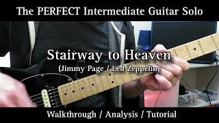 Stairway To Heaven The PERFECT Intermediate Guitar Solo Walkthrough Analysis Tutorial [upl. by Assilram]