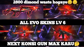 All EVO GUN LEVEL 6 mp40 max or not 🚫 freefire evogun evoskin [upl. by Novla]