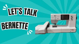 Embroidery machine  Bernette B70 deco embroidery machine  how to [upl. by Giza]