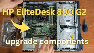 HP EliteDesk 800G2  How to install new CPURAMSSDGPU [upl. by Magdaia322]