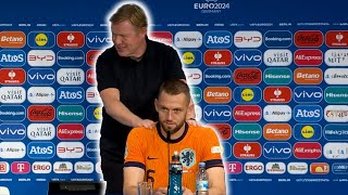 Special For the whole nation ✨ Ronald Koeman Stefan de Vrij ⚽ Netherlands 21 Türkiye [upl. by Kessia]