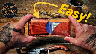 Could It Be This EASY Making a Leather Wallet and All Tools Explained The Faulkner [upl. by Ayatal]