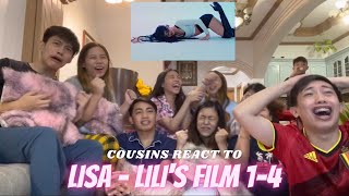 COUSINS REACT TO LILIs FILM 1 2 3 and 4  LISA Dance Performance Video [upl. by Corty]