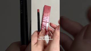 lip pencil color sensational 56 almond rose lipstick vinyl ink 50 wicked maybelline redlipcombo є [upl. by Moina]