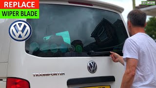 How to replace rear wiper blade on VW T5 Transporter [upl. by Chuu]