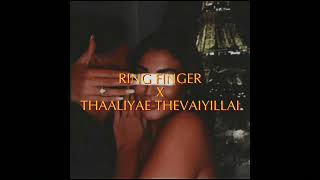 Ring Finger X Thaaliyae Thevaiyillai  Nins Music REMIX [upl. by Lithea623]