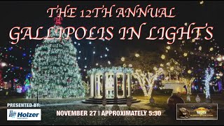 GALLIPOLIS IN LIGHTS  12TH ANNUAL PARK LIGHTING [upl. by Rein]